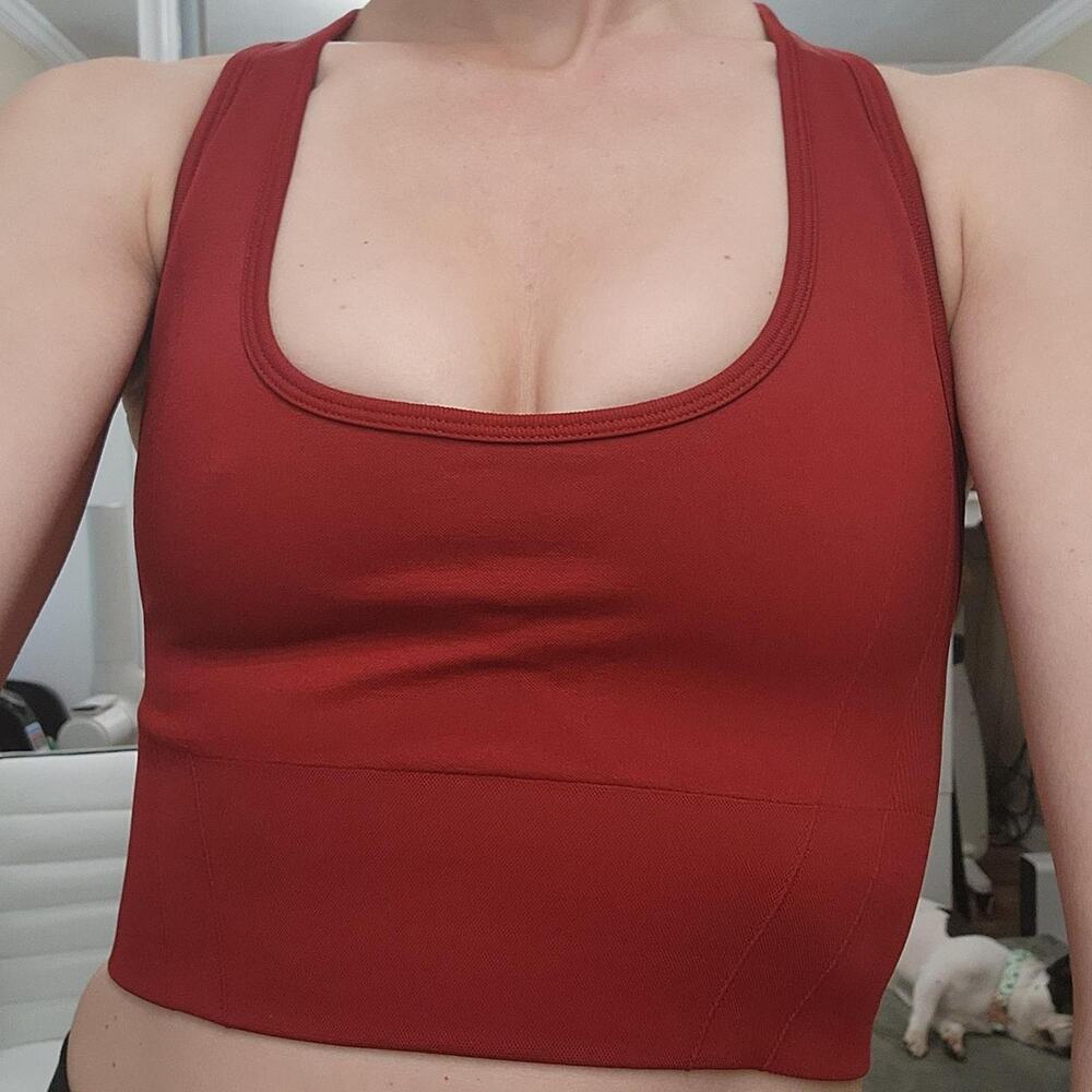 Brick Red YPB Your Personal Best Abercrombie XS Sports Bra